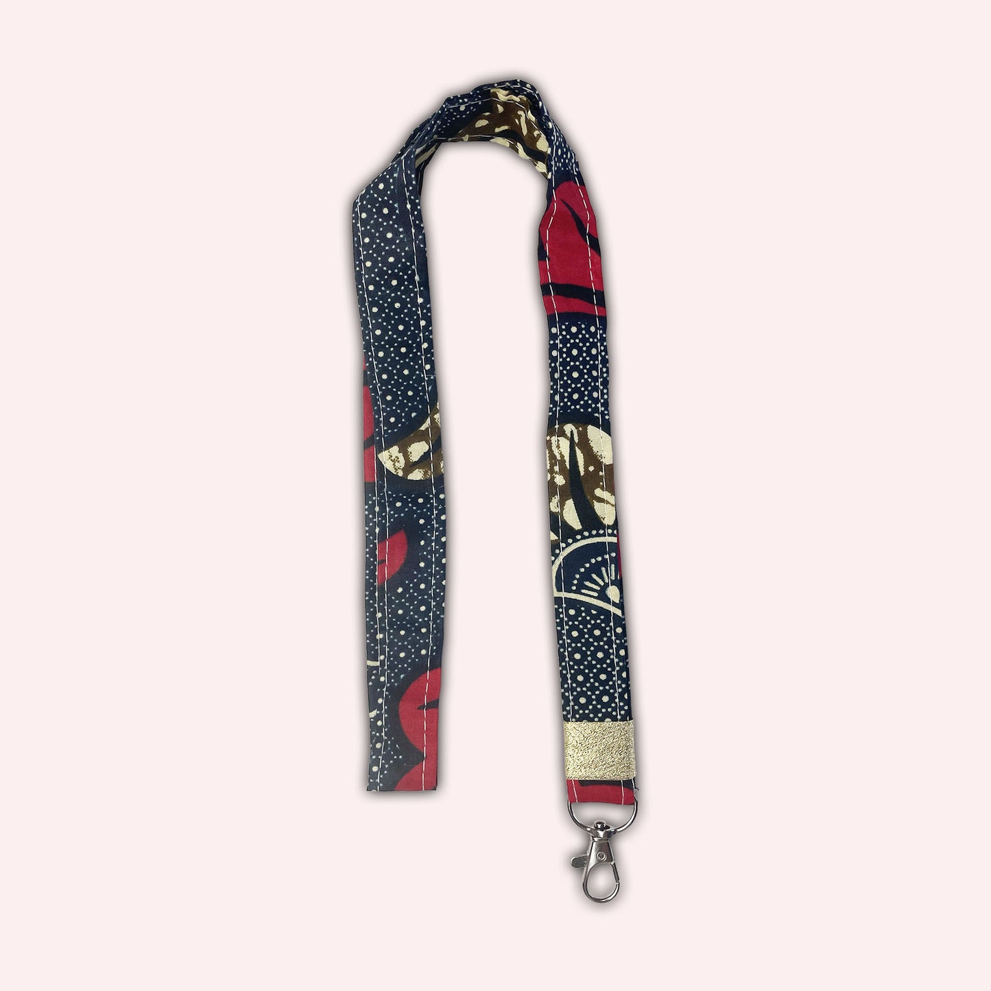 Tour de cou Wax Marron et Rouge