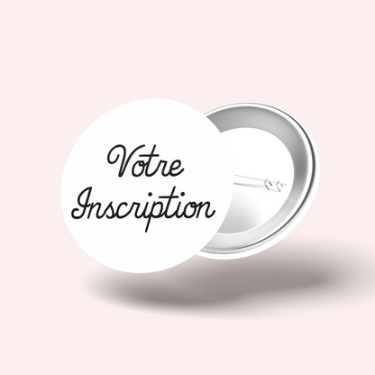 Badge Couleur Blanc