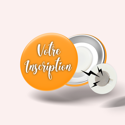 Badge Couleur Orange