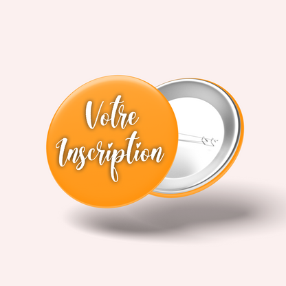 Badge Couleur Orange