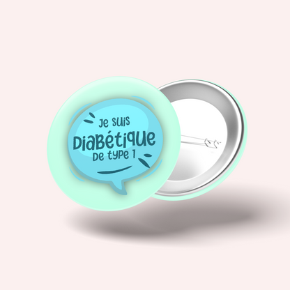 Badge Diabète Je Suis DT1