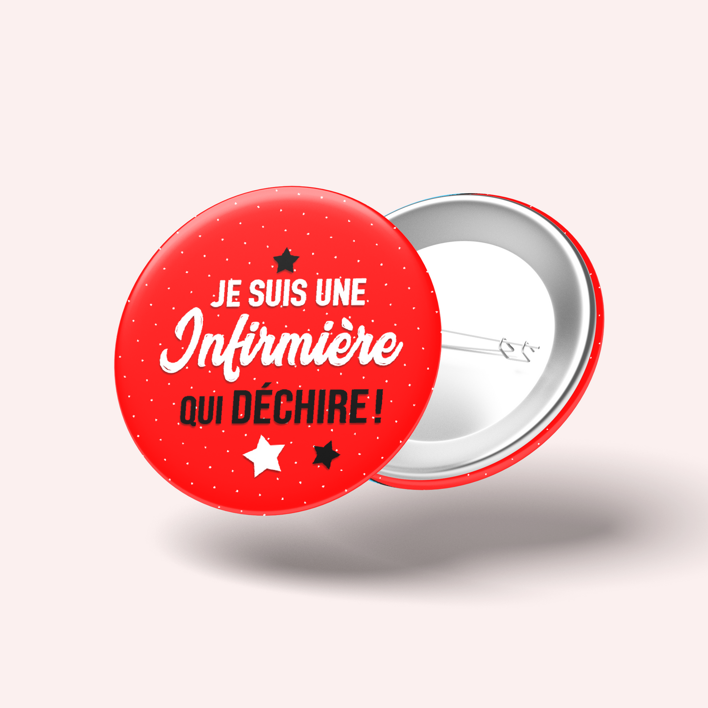 Badge Infirmière qui déchire 004