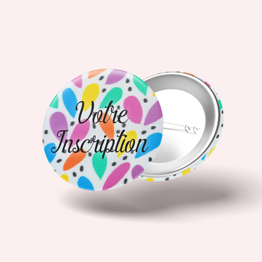 Rainbow Confetti Badge