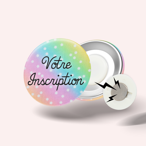 Badge Arc En Ciel Petits Pois