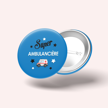 Badge Super métier 003 Ambulancière