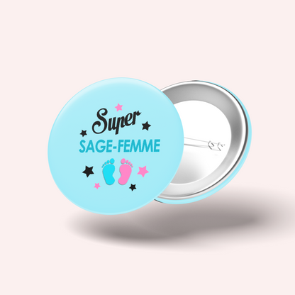 Badge Super métier 019 Sage-Femme