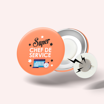 Badge Super métier 027 Chef de service