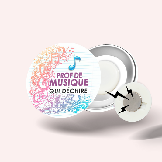 Badge Super prof 007 Musique