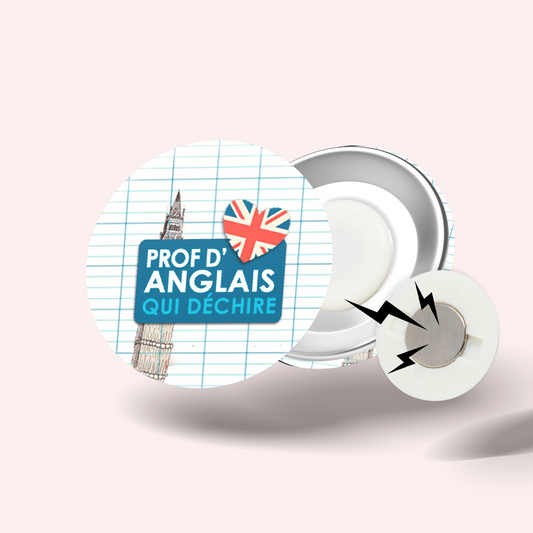 Badge Super prof 008 Anglais