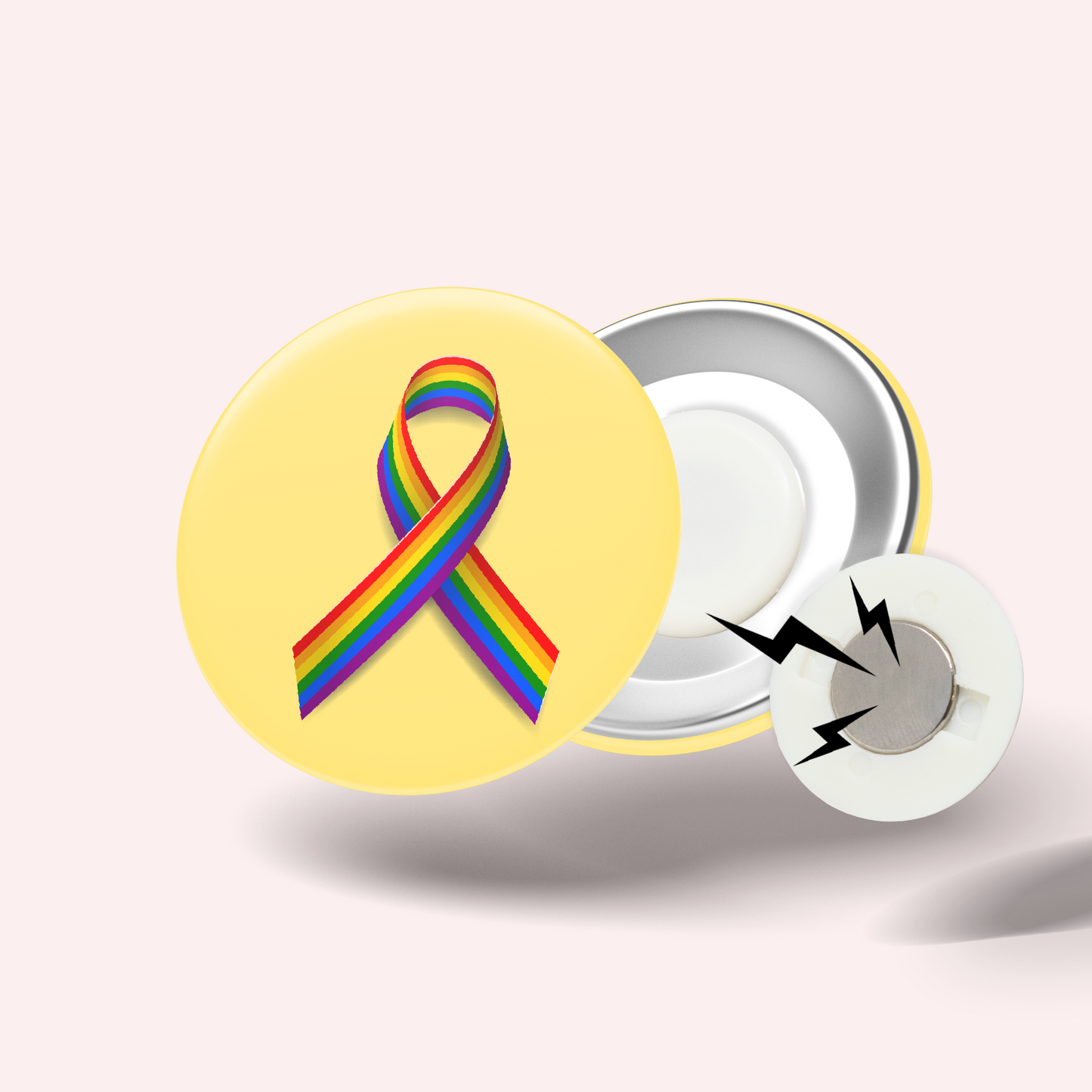 Badge Ruban Arc en Ciel (LGBT)