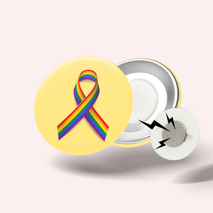 Badge Ruban Arc en Ciel (LGBT)