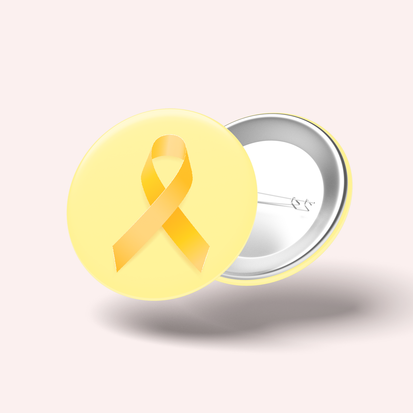 Badge Ruban Jaune (Endométriose, cancer des os)