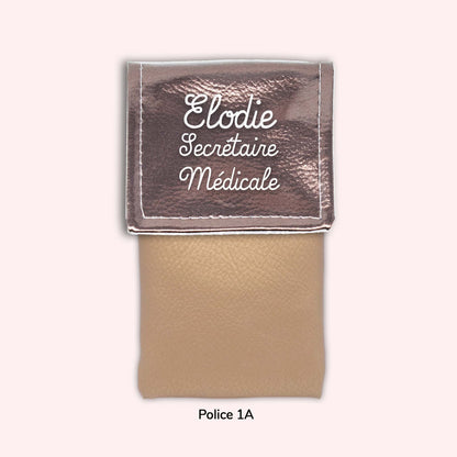 Pochette aimantée Bronze métallisé