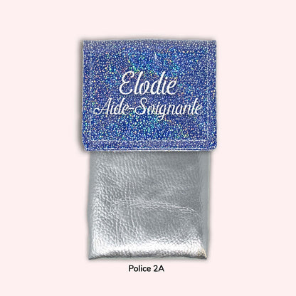 Pochette aimantée Misty bleu foncé disco