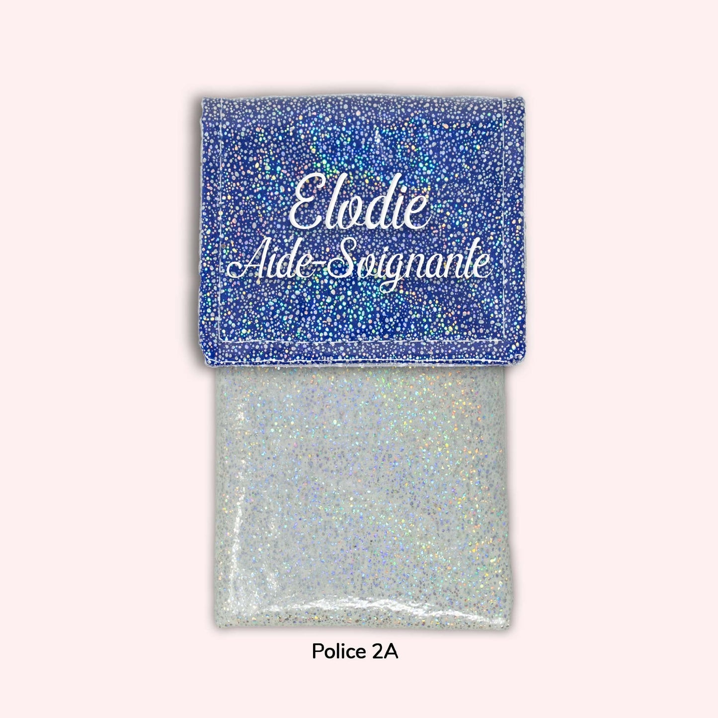 Pochette aimantée Misty bleu foncé disco