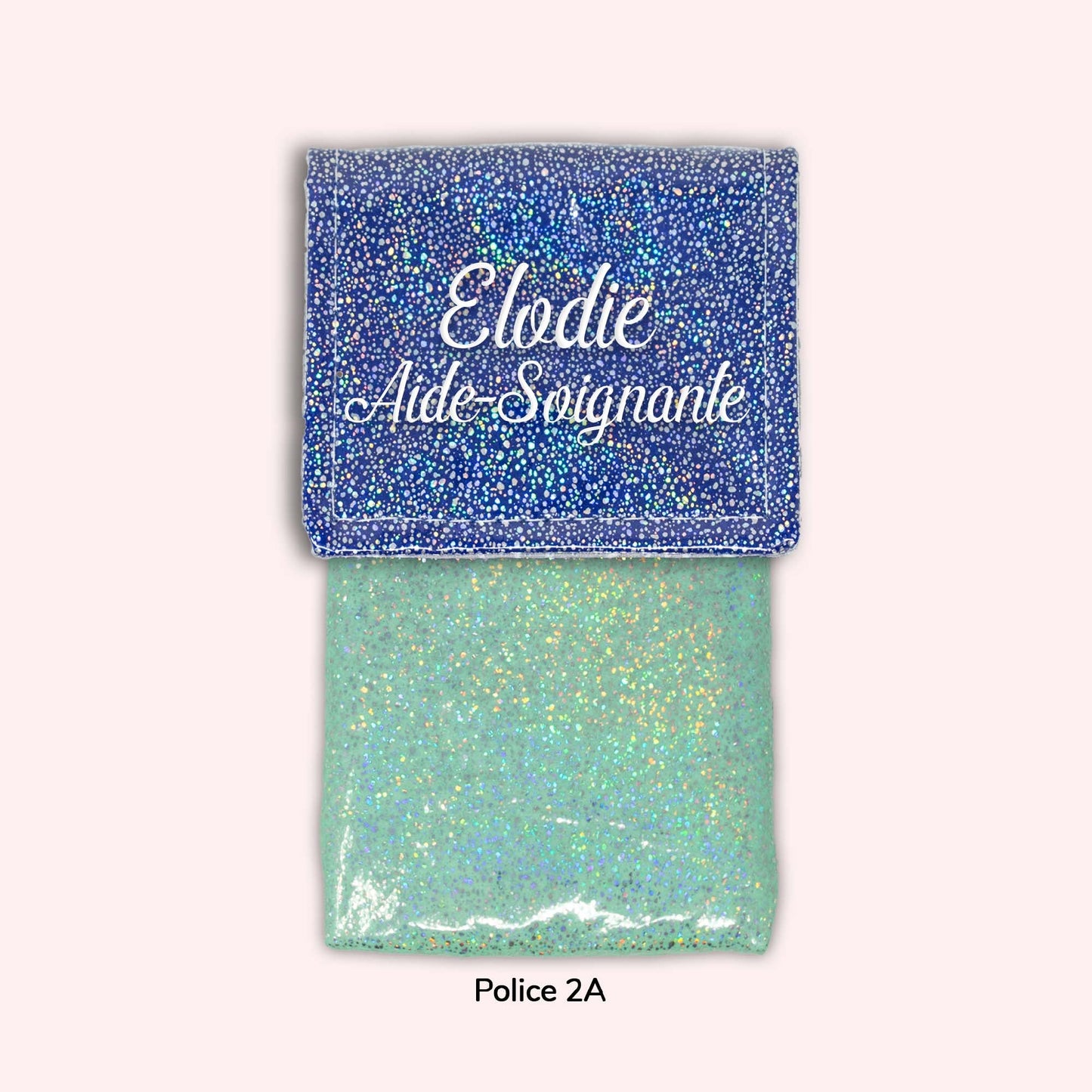 Pochette aimantée Misty bleu foncé disco