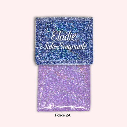 Pochette aimantée Misty bleu foncé disco