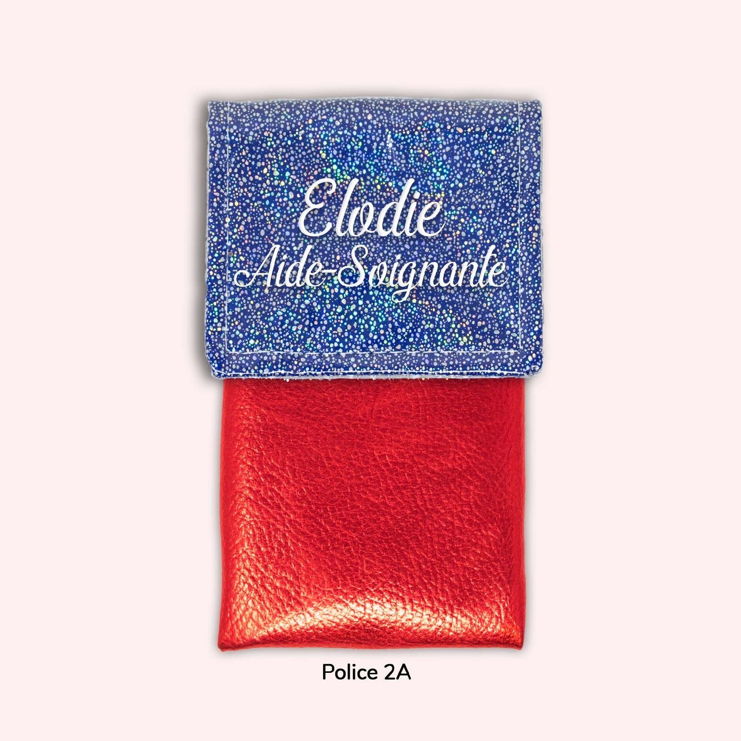 Pochette aimantée Misty bleu foncé disco