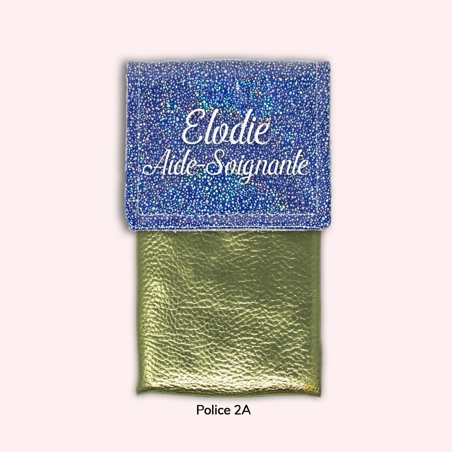 Pochette aimantée Misty bleu foncé disco