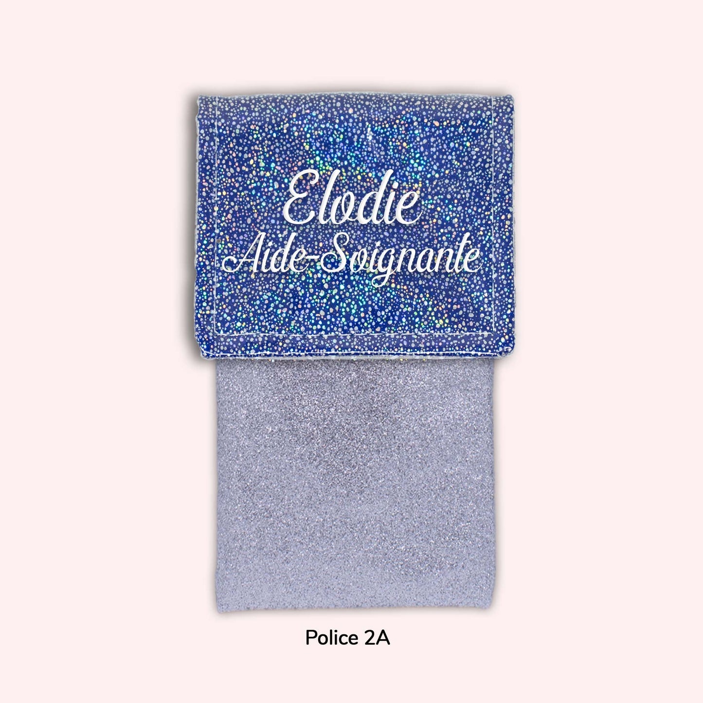 Pochette aimantée Misty bleu foncé disco