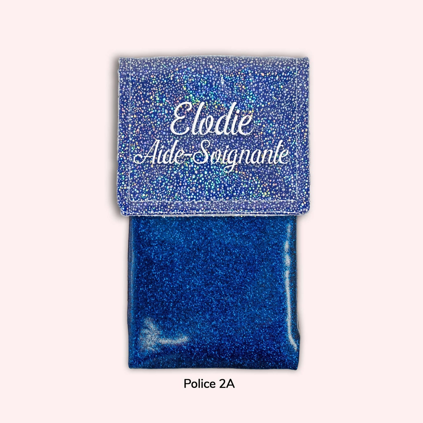 Pochette aimantée Misty bleu foncé disco