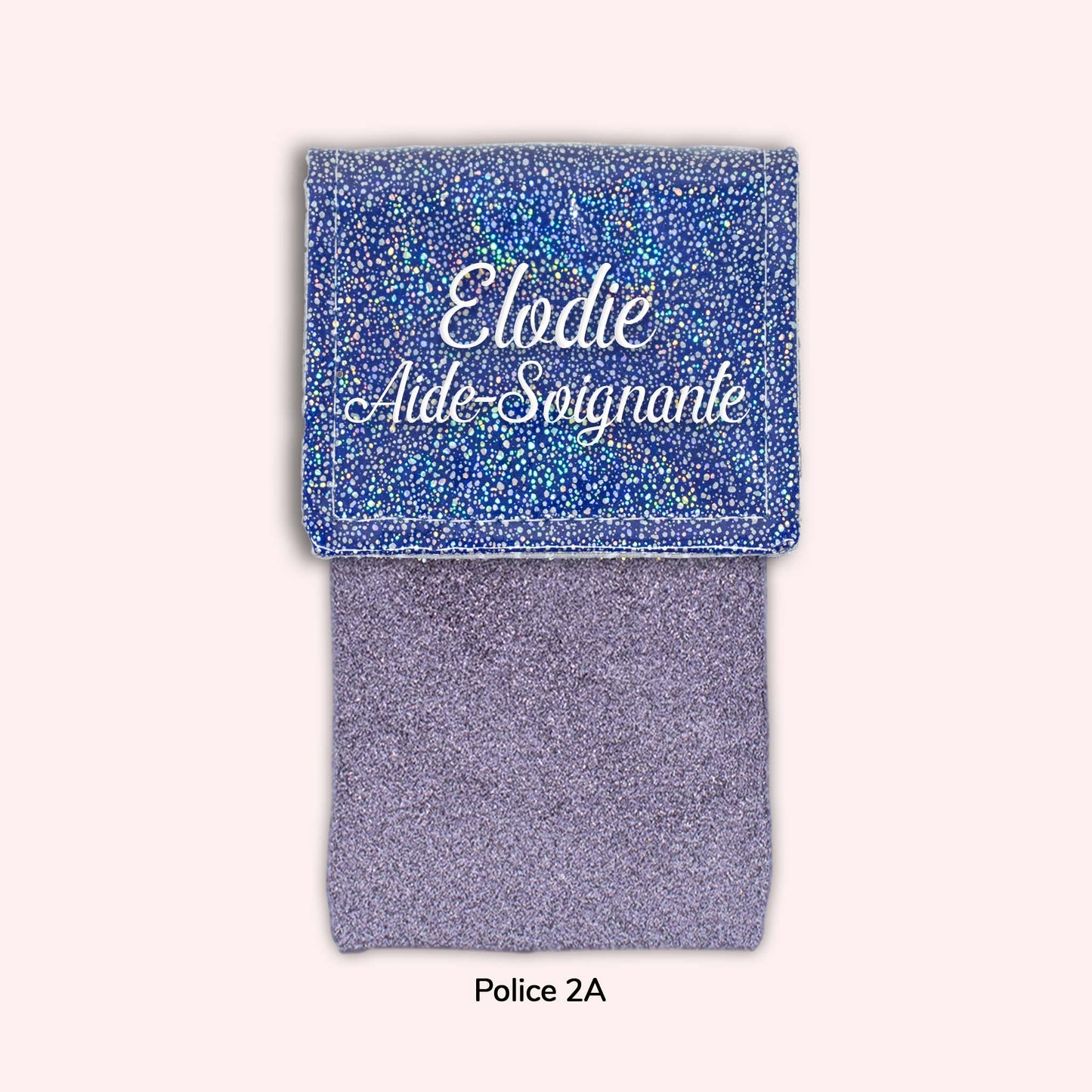 Pochette aimantée Misty bleu foncé disco