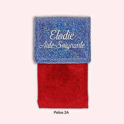 Pochette aimantée Misty bleu foncé disco