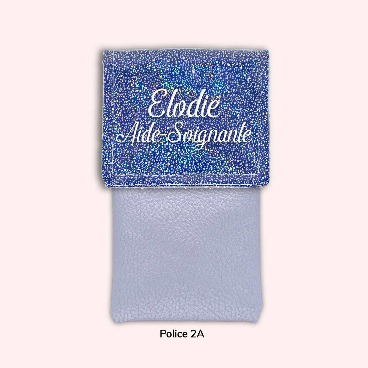 Pochette aimantée Misty bleu foncé disco