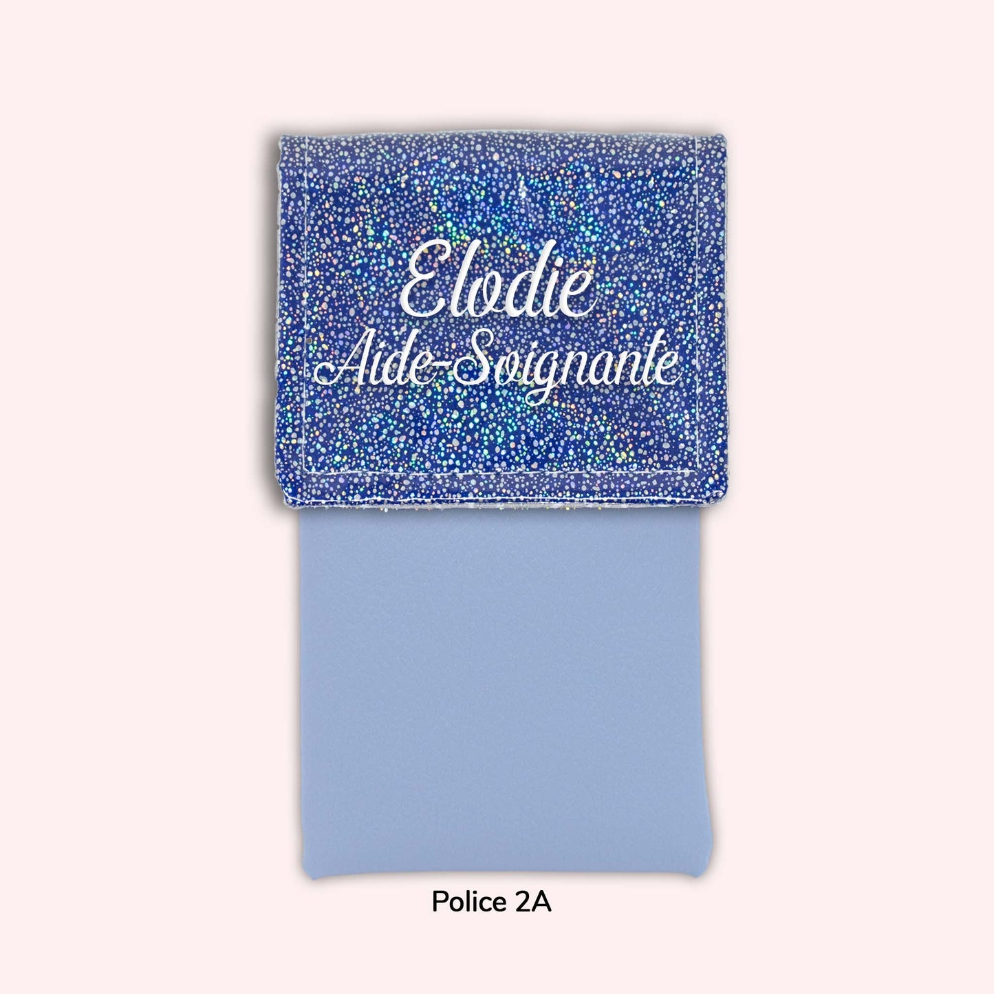 Pochette aimantée Misty bleu foncé disco