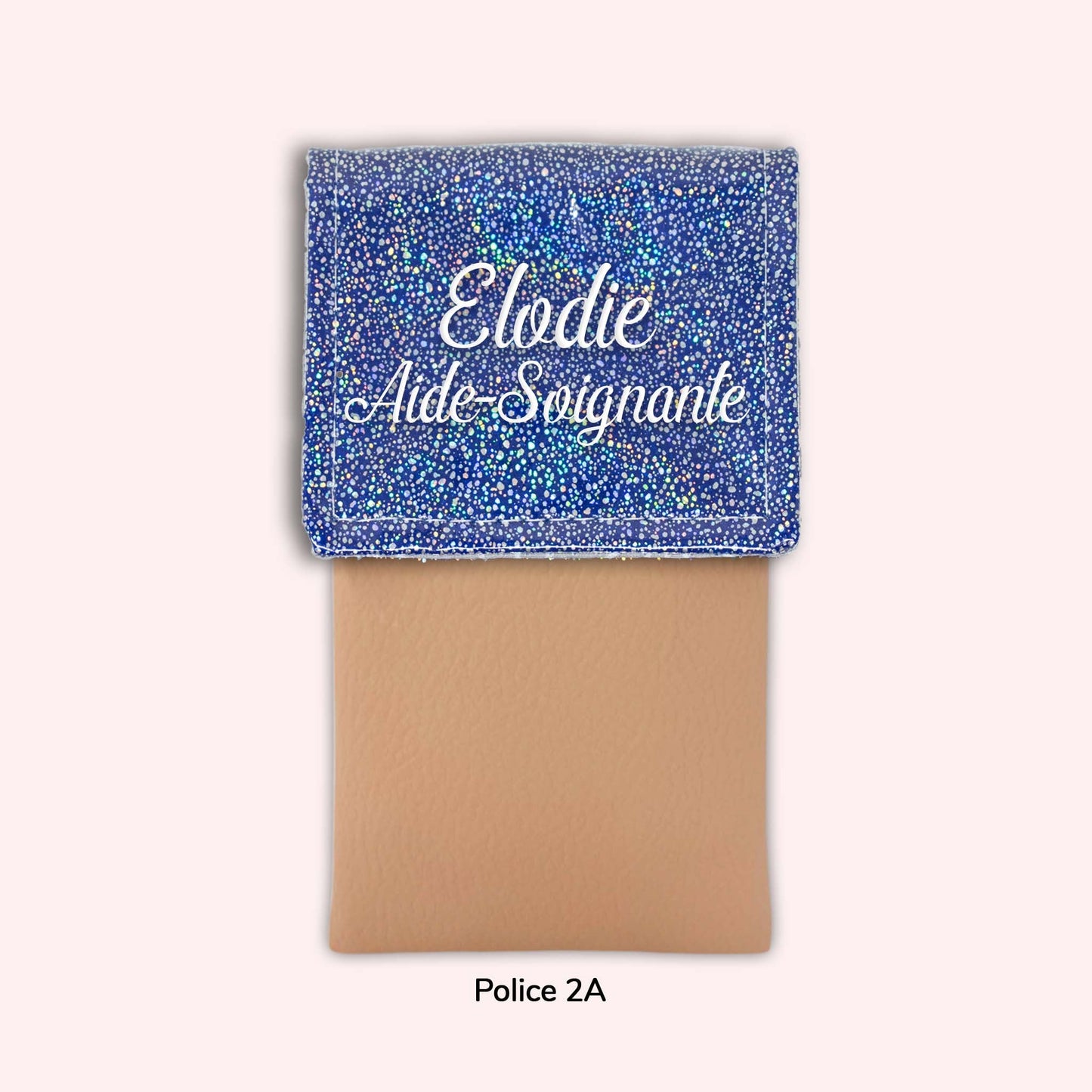 Pochette aimantée Misty bleu foncé disco