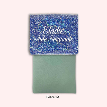 Pochette aimantée Misty bleu foncé disco