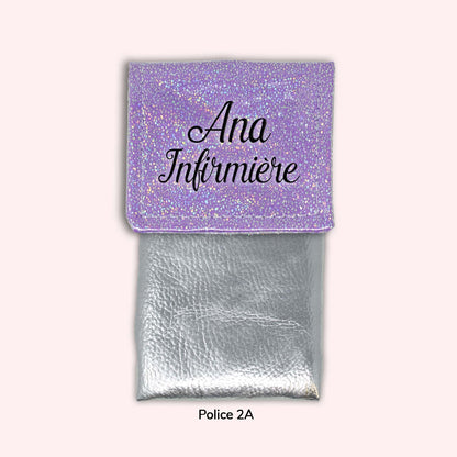 Pochette aimantée Misty violet disco