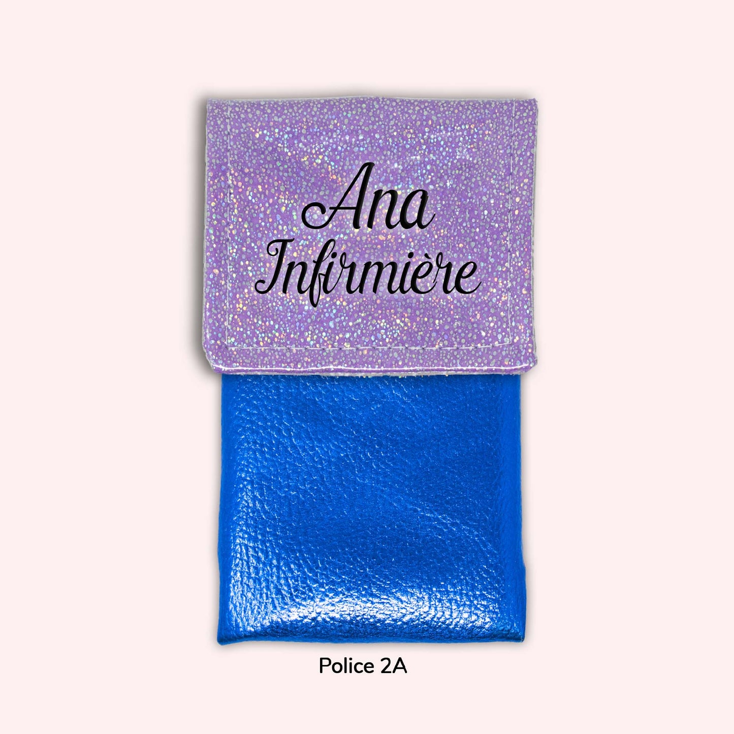 Pochette aimantée Misty violet disco