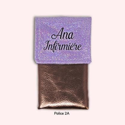 Pochette aimantée Misty violet disco