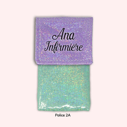 Pochette aimantée Misty violet disco