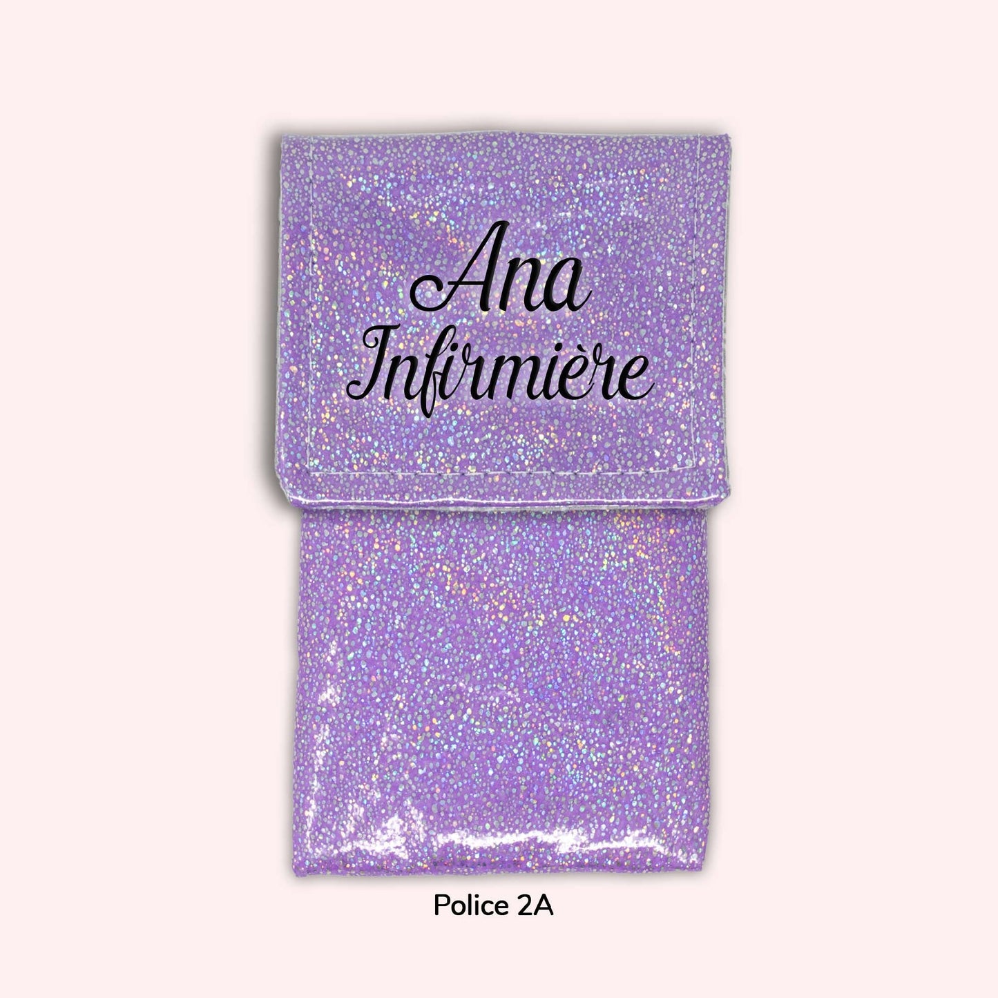 Pochette aimantée Misty violet disco