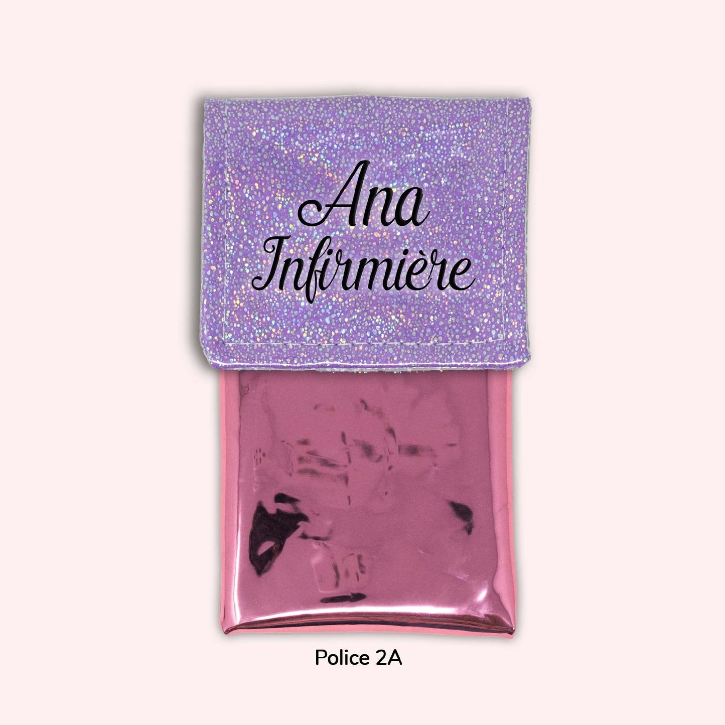 Pochette aimantée Misty violet disco