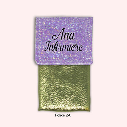 Pochette aimantée Misty violet disco