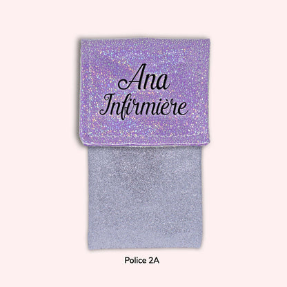 Pochette aimantée Misty violet disco