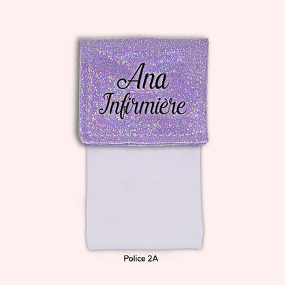 Pochette aimantée Misty violet disco