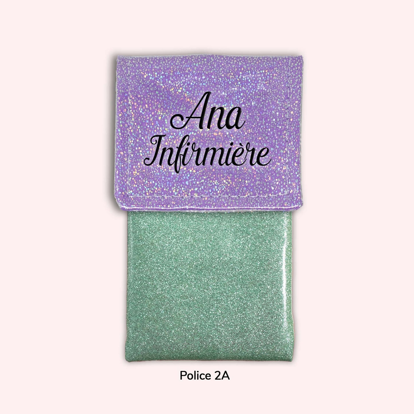 Pochette aimantée Misty violet disco