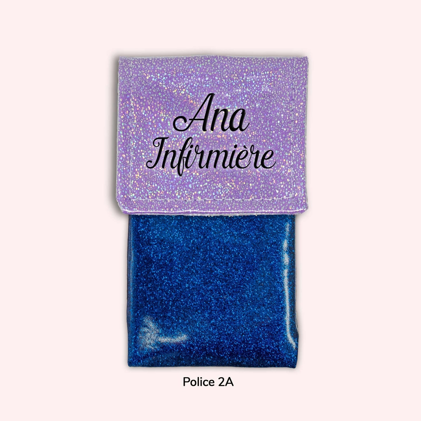 Pochette aimantée Misty violet disco