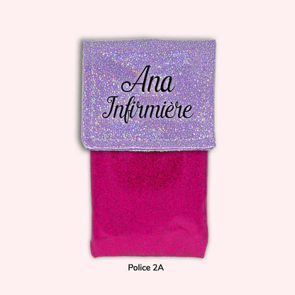 Pochette aimantée Misty violet disco