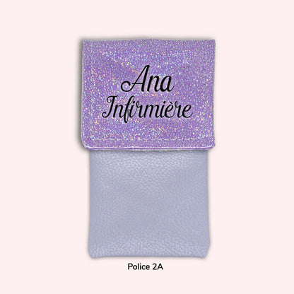 Pochette aimantée Misty violet disco