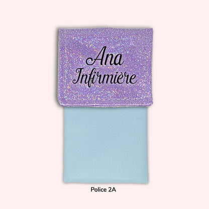 Pochette aimantée Misty violet disco