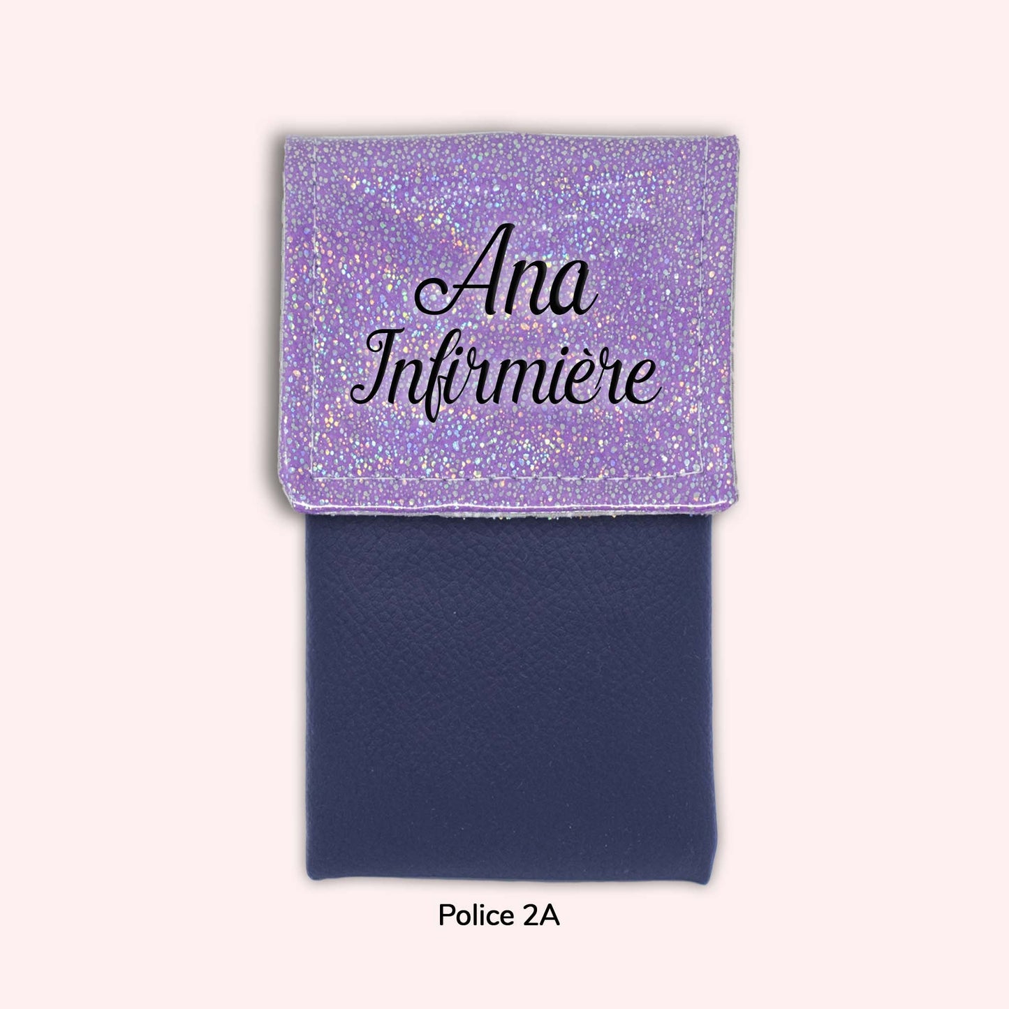 Pochette aimantée Misty violet disco