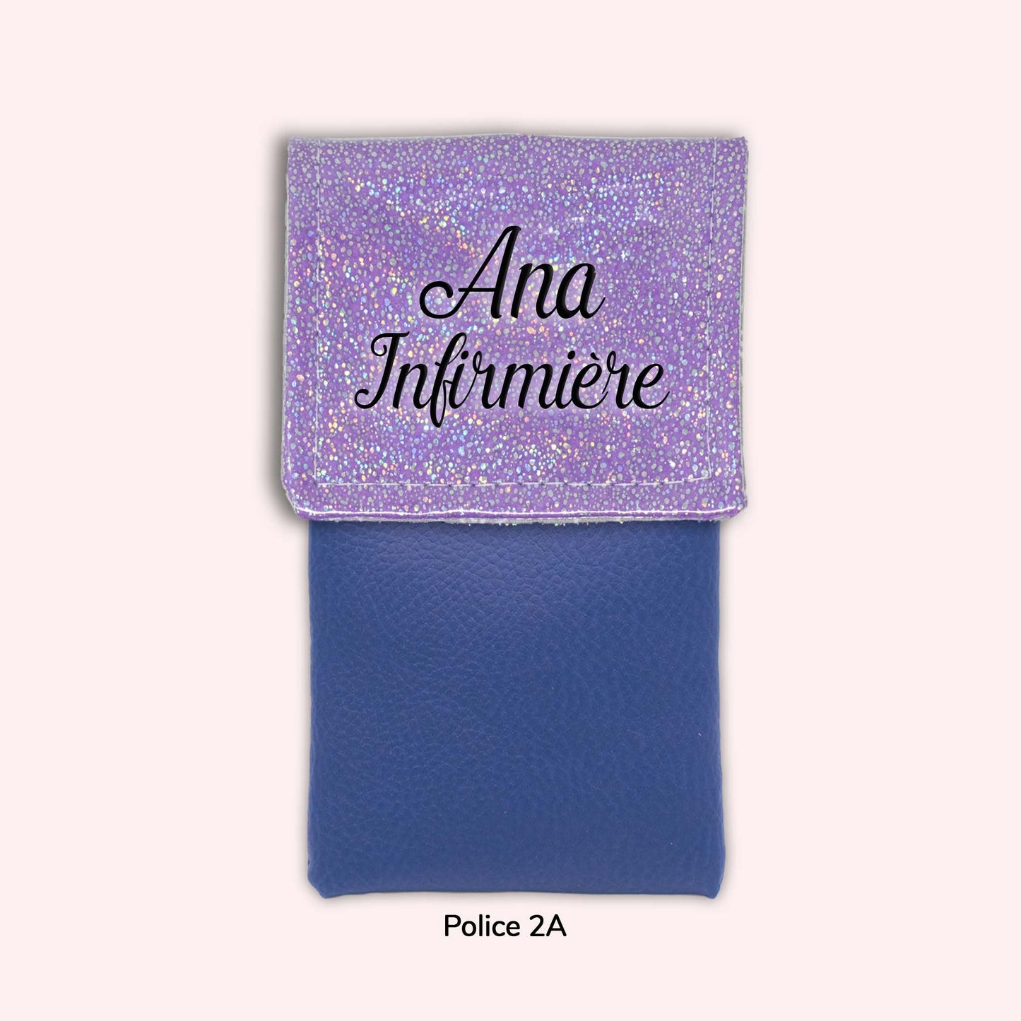 Pochette aimantée Misty violet disco