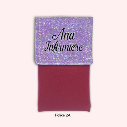 Pochette aimantée Misty violet disco