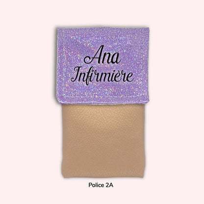 Pochette aimantée Misty violet disco