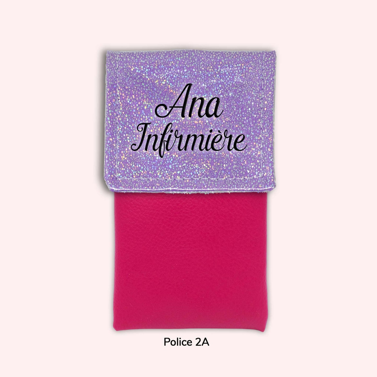 Pochette aimantée Misty violet disco